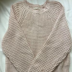 Blush pink knit sweater